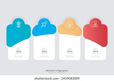 Modern Colorful Editable Infographic Design Template Vector