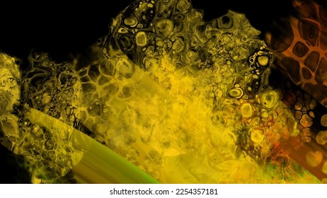 Modern colorful flow background on black. Wave Liquid shape in color banner. Art design for your design project. Vector illustration.