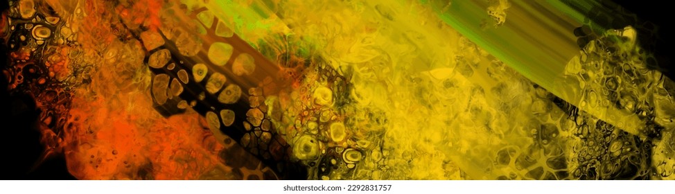 Modern colorful flow background on black. Wave Liquid shape in color banner. Art design for your design project. Vector illustration.
