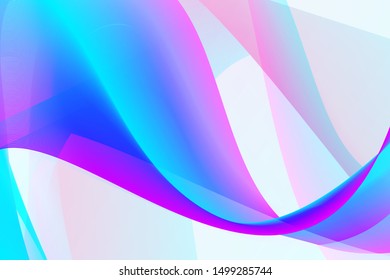 Modern colorful flow background. Wave shape in blue and magenta color design for your project. Vector illustration EPS10