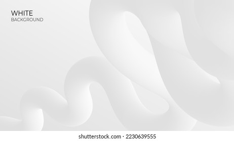 Modern colorful flow line poster. Dynamic 3d shape. Wave gradient mesh Liquid shape in white gray background color. Abstract lava technology design. Vector illustration. Trendy wallpaper 