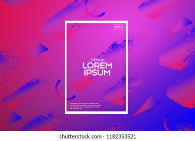 Modern colorful flow poster. . 3d Fluid shape illustration.Art design for your design project. Vector illustration EPS10