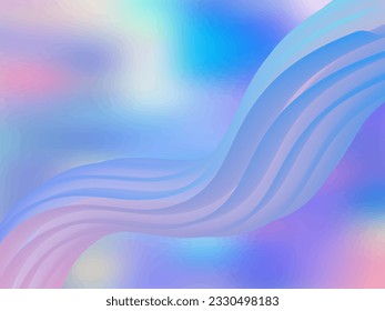 Modern colorful flow poster. Colorful abstract twisted shape. 3D flow gradients background.  Pastel color wave liquid shape in  color background. Vector illustration
