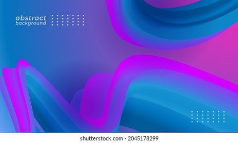 Modern colorful flow poster. Liquid wave shape on multicolor background. Art design for your project. Vector illustration. Abstract background 3d fluid blur.