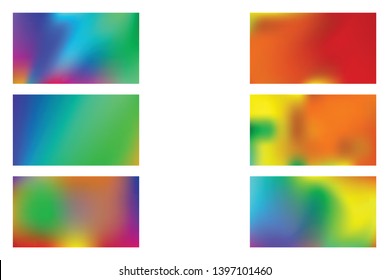Modern colorful flow poster. Set of Modern Colorful Mesh Background for Banner or Print.