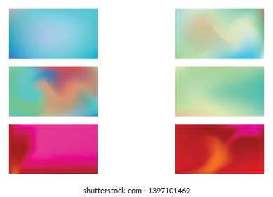 Modern colorful flow poster. Set of Modern Colorful Mesh Background for Banner or Print.