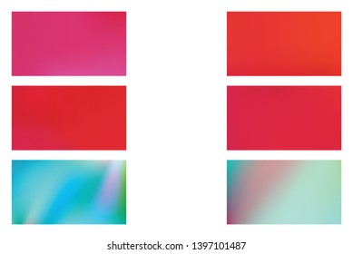 Modern colorful flow poster. Set of Modern Colorful Mesh Background for Banner or Print.