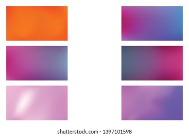 Modern colorful flow poster. Set of Modern Colorful Mesh Background for Banner or Print.
