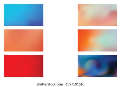 Modern colorful flow poster. Set of Modern Colorful Mesh Background for Banner or Print.