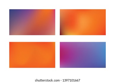 Modern colorful flow poster. Set of Modern Colorful Mesh Background for Banner or Print.