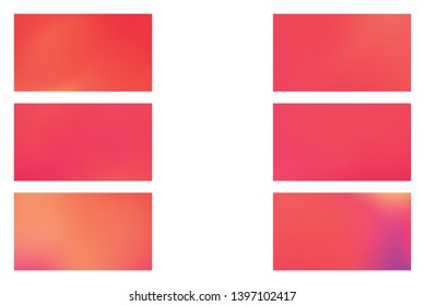 Modern colorful flow poster. Set of Modern Colorful Mesh Background for Banner or Print.