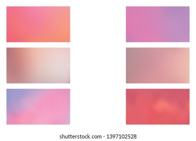 Modern colorful flow poster. Set of Modern Colorful Mesh Background for Banner or Print.