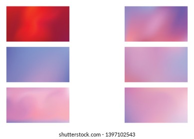Modern colorful flow poster. Set of Modern Colorful Mesh Background for Banner or Print.