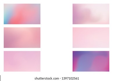 Modern colorful flow poster. Set of Modern Colorful Mesh Background for Banner or Print.