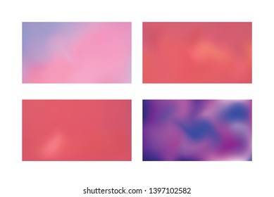 Modern colorful flow poster. Set of Modern Colorful Mesh Background for Banner or Print.
