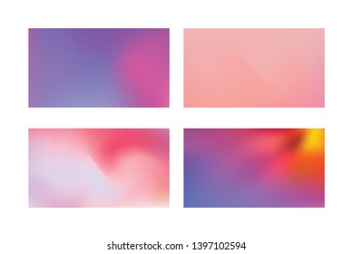Modern colorful flow poster. Set of Modern Colorful Mesh Background for Banner or Print.