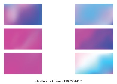 Modern colorful flow poster. Set of Festive glowing a bright background.