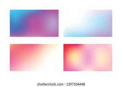 Modern colorful flow poster. Set of Festive glowing a bright background.