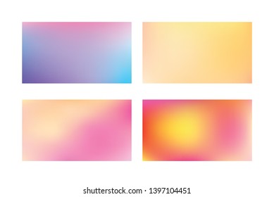 Modern colorful flow poster. Set of Festive glowing a bright background.