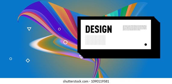 Modern colorful flow poster. Wave Liquid shape in colorful background. Art design for your design project. Vector illustration EPS10