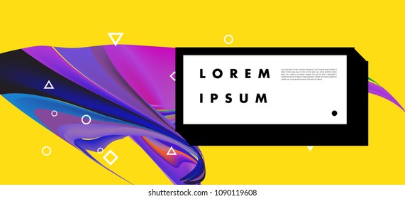 Modern colorful flow poster. Wave Liquid shape in colorful background. Art design for your design project. Vector illustration EPS10