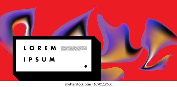 Modern colorful flow poster. Wave Liquid shape in colorful background. Art design for your design project. Vector illustration EPS10