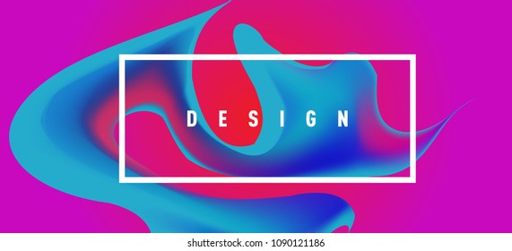 Modern colorful flow poster. Wave Liquid shape in colorful background. Art design for your design project. Vector illustration EPS10