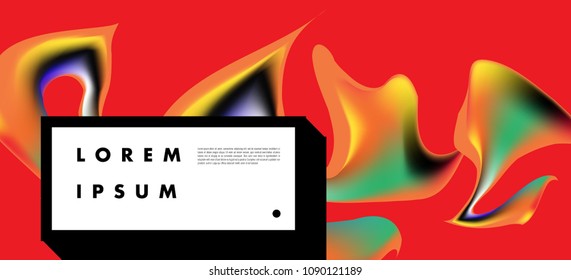 Modern colorful flow poster. Wave Liquid shape in colorful background. Art design for your design project. Vector illustration EPS10