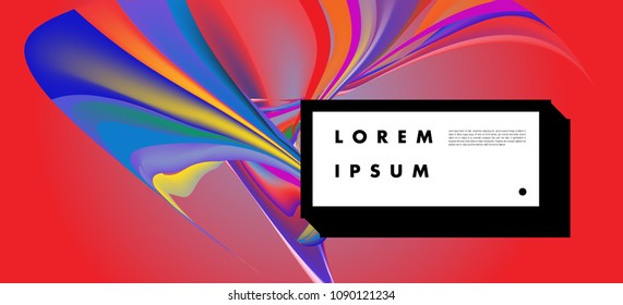 Modern colorful flow poster. Wave Liquid shape in colorful background. Art design for your design project. Vector illustration EPS10
