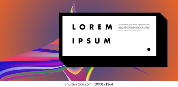 Modern colorful flow poster. Wave Liquid shape in colorful background. Art design for your design project. Vector illustration EPS10