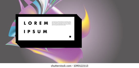Modern colorful flow poster. Wave Liquid shape in colorful background. Art design for your design project. Vector illustration EPS10