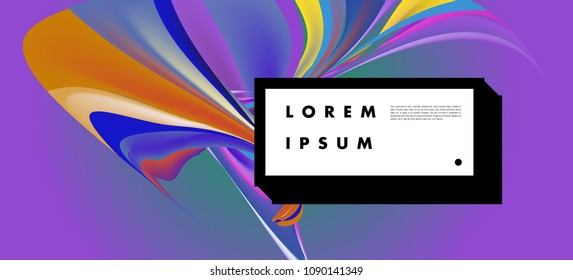 Modern colorful flow poster. Wave Liquid shape in colorful background. Art design for your design project. Vector illustration EPS10