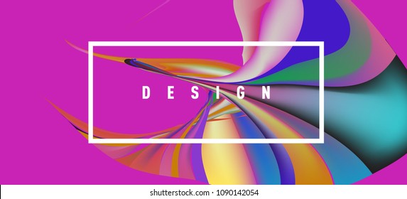 Modern colorful flow poster. Wave Liquid shape in colorful background. Art design for your design project. Vector illustration EPS10