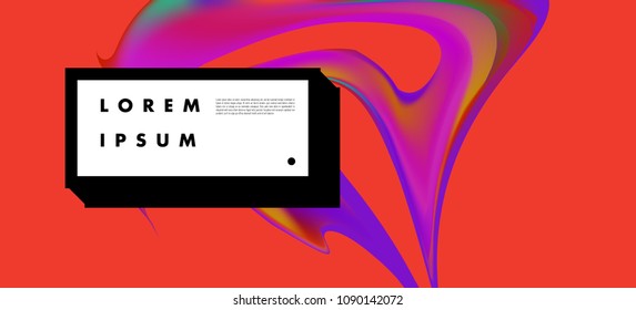Modern colorful flow poster. Wave Liquid shape in colorful background. Art design for your design project. Vector illustration EPS10