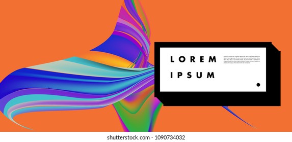 Modern colorful flow poster. Wave Liquid shape in colorful background. Art design for your design project. Vector illustration EPS10