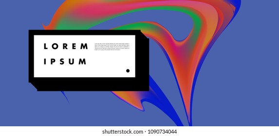 Modern colorful flow poster. Wave Liquid shape in colorful background. Art design for your design project. Vector illustration EPS10