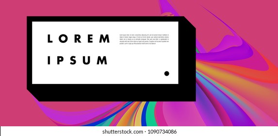 Modern colorful flow poster. Wave Liquid shape in colorful background. Art design for your design project. Vector illustration EPS10
