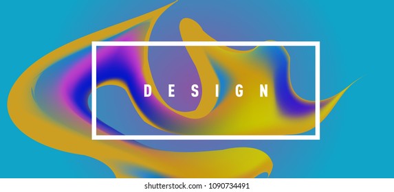 Modern colorful flow poster. Wave Liquid shape in colorful background. Art design for your design project. Vector illustration EPS10