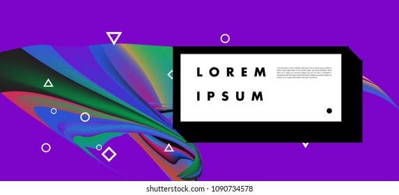Modern colorful flow poster. Wave Liquid shape in colorful background. Art design for your design project. Vector illustration EPS10
