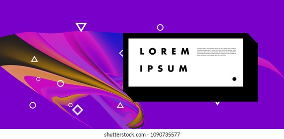 Modern colorful flow poster. Wave Liquid shape in colorful background. Art design for your design project. Vector illustration EPS10