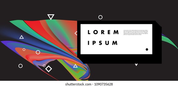 Modern colorful flow poster. Wave Liquid shape in colorful background. Art design for your design project. Vector illustration EPS10
