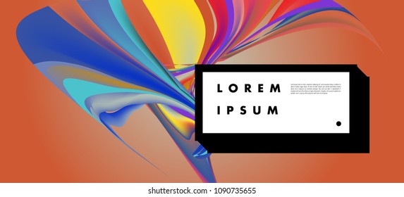 Modern colorful flow poster. Wave Liquid shape in colorful background. Art design for your design project. Vector illustration EPS10