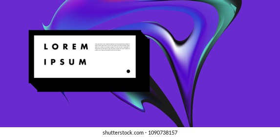 Modern colorful flow poster. Wave Liquid shape in colorful background. Art design for your design project. Vector illustration EPS10