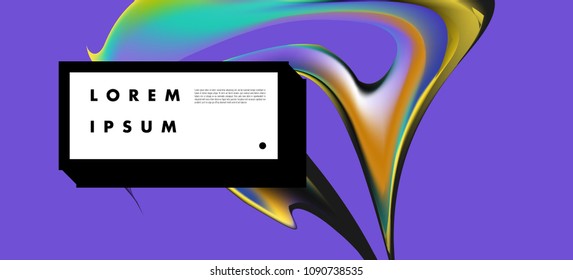 Modern colorful flow poster. Wave Liquid shape in colorful background. Art design for your design project. Vector illustration EPS10