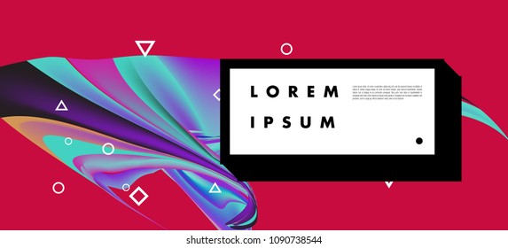 Modern colorful flow poster. Wave Liquid shape in colorful background. Art design for your design project. Vector illustration EPS10