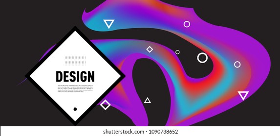 Modern colorful flow poster. Wave Liquid shape in colorful background. Art design for your design project. Vector illustration EPS10