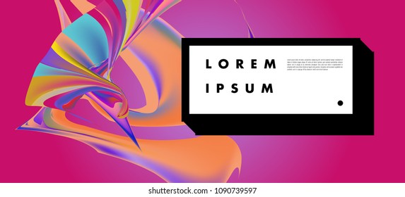 Modern colorful flow poster. Wave Liquid shape in colorful background. Art design for your design project. Vector illustration EPS10