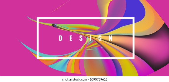 Modern colorful flow poster. Wave Liquid shape in colorful background. Art design for your design project. Vector illustration EPS10