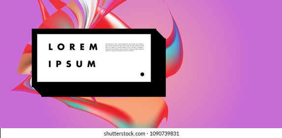 Modern colorful flow poster. Wave Liquid shape in colorful background. Art design for your design project. Vector illustration EPS10