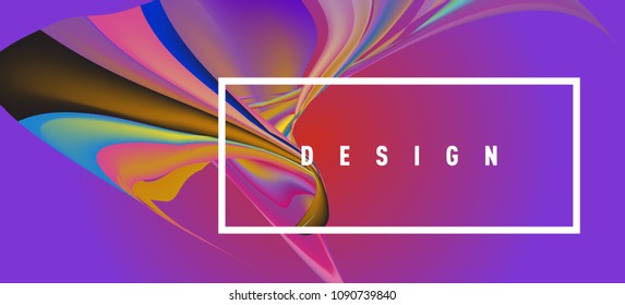 Modern colorful flow poster. Wave Liquid shape in colorful background. Art design for your design project. Vector illustration EPS10